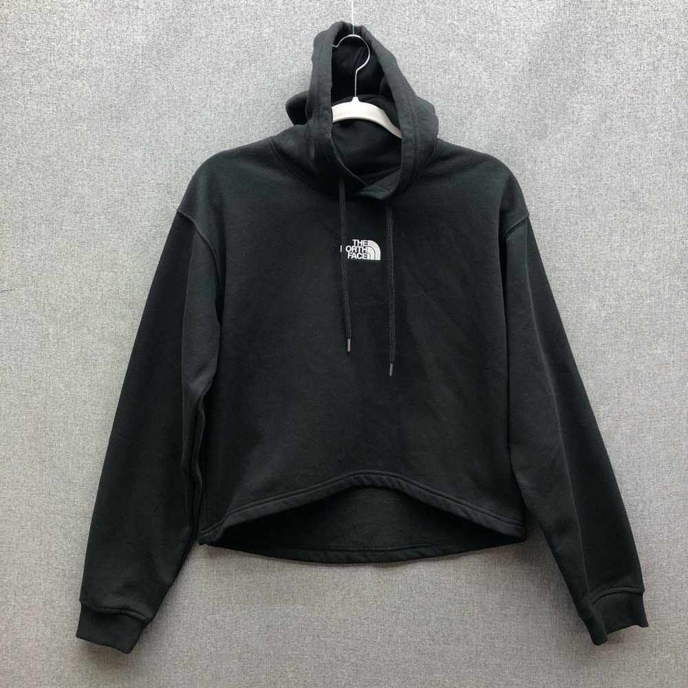 The North Face Black Cropped Hoodie Sweatshirt